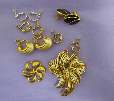 Vintage Lot Of Napier Jewelry Earrings  & Brooches • $17.99