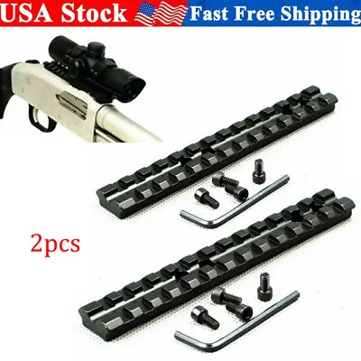 2x Maverick 88 Shotgun Mossberg 500/590 Picatinny Weaver Scope Sight Rail Mount • $11.64