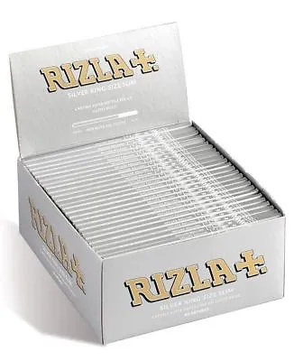 Rizla Silver King Size Slim Genuine Cigarette Smoking Rolling Papers Origina • £24.03