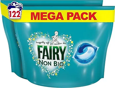 Fairy Non Bio All-in-1 PODS Laundry Detergent Washing Liquid Tablets / Capsules • £29.99