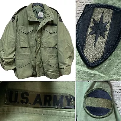 Vietnam 1972 Army Coat Man's Cold Weather Og 107 M-65 Field Jacket - Small Short • $495