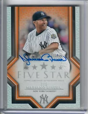 2023 Topps Five Star MARIANO RIVERA Autograph Card ORANGE 2/5 New York Yankees • $37