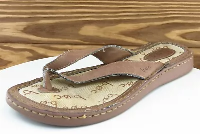 Born Concept Sz 8 M Brown Flip Flop Synthetic Women Sandals • $16.50