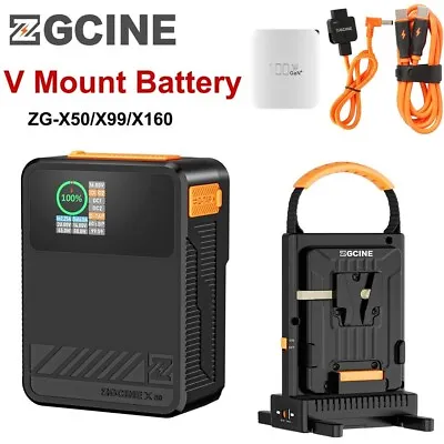 ZGCINE X50 X99 X160 V-Mount Akku PD USB-C/D-TAP V-Locking System Akku Batteries • $214.50