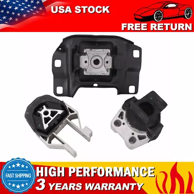 3Pcs Engine Motor & Transmission Mount Kit Fits Ford Focus 2.0L L4 2012-2018 • $64