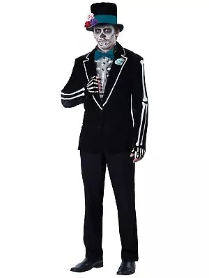 EL Novio Muerto Day Of The Dead Groom Mexican Spanish Deluxe Mens Costume • £61.14
