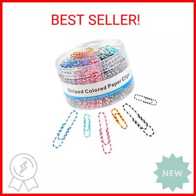 400 PCS Paper Clips Metal Coated Paperclips Paper Clips Assorted Sizes Medium • $11.29