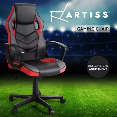 Artiss Gaming Office Chair Computer Executive Racing Chairs High Back Red • $105.95