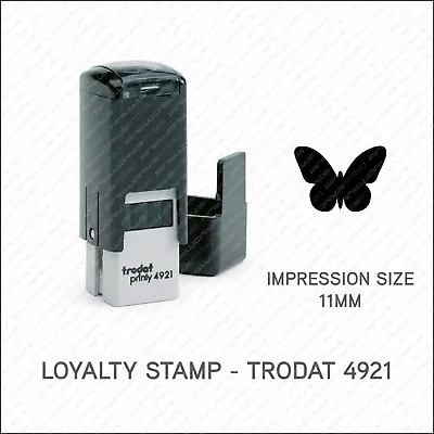 £11.30 • Buy Loyalty Card Rubber Stamp Self Inking Small Pocket Sized With Cap - Trodat 4921