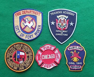 £8.99 • Buy 5 X Obsolete American Police/Fire/Medic/Prison Cloth Patches Badge USA (447)