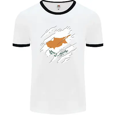£8.99 • Buy Torn Cyprus Flag Cypriot Day Football Mens Ringer T-Shirt