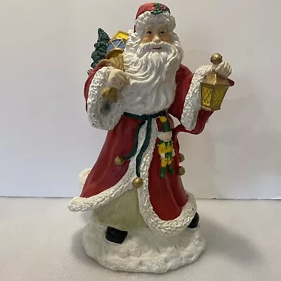 Vintage Santa Claus With Toy Bag Hard Plastic/Resin Figure Midwest 12 Inch • $29.99