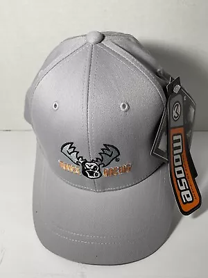 Motorcycle Moose Racing Hat Embroidered Cap Gray Flex Fit  Medium NEW W/tags • $22.99