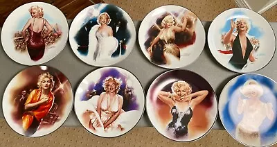 Set Of 8 Magic Of Marilyn Monroe Collectors Plates By Delphi - Bradford Exchange • $50