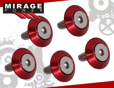 5Pc Fender Washer 10mm M6 Bolt/Screw Engine Bay Dress Up Red For 240Sx Altima • $10.99