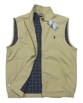 Polo Ralph Lauren Men's Luxury Beige Maidstone Full Zip Vest • $99.99