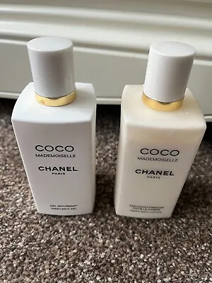 Chanel COCO Mademoiselle Fresh Body Lotion & Bath Gel Used Over 175ml Left Each • £99.99
