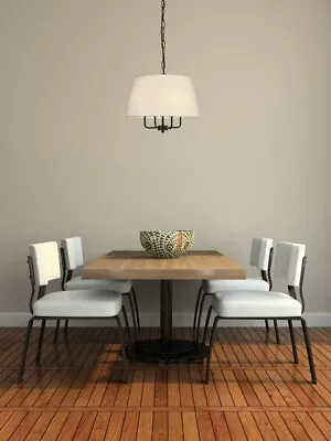 Black Kitchen Rustic Farmhouse Ceiling Lamp Shade Chandelier Pendant 4-light 17  • $274.07
