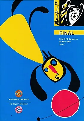 Manchester United - 2 Postcard Flyers Of European Finals - Free Postage • £1.89