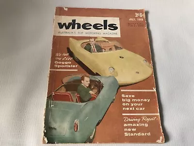 Wheels 1959 July Magazine (Vintage) Jaguar Mark IX Goggo Dart Rover 3-Litre • $16.95