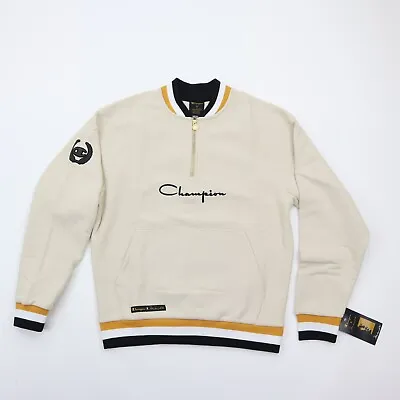 Champion X Muhammad Ali Limited Edition Bomber Sweatshirt 1/4 Zip S Small *READ • $71.99