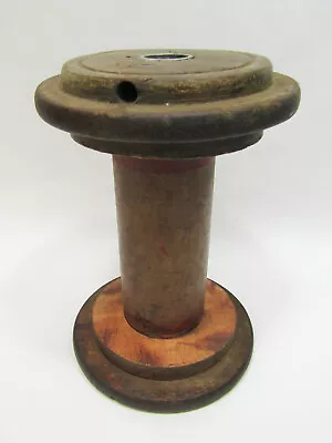 Vintage Large 7  Wooden Industrial Textile Bobbin Spool Sewing Crochet Notion • $21.99