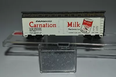 N Scale Atlas Carnation Milk 40' Single Door Reefer 25001 C19406 • $17.99