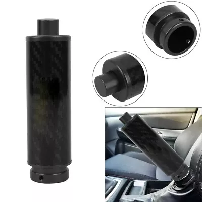 1Pcs JDM Black Carbon Fiber Car Handle Hand Brake Sleeve Universal Fitment Cover • $15.88