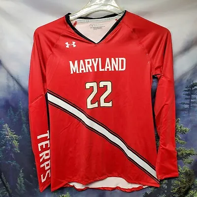 Under Armour Maryland Terrapins Size Small Lacrosse Jersey Shirt Shirzey • $24.65
