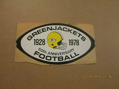 Minor League Football Greenjackets 50Th Ann.Sticker • $25