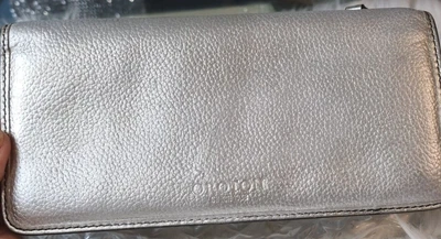 $75 • Buy Oroton Slim Silver Bifold Wallet