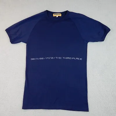 Vintage 2000 Sony PS2 David Lynch Third Place Promo Blue Size Large T-Shirt Rare • £87.50