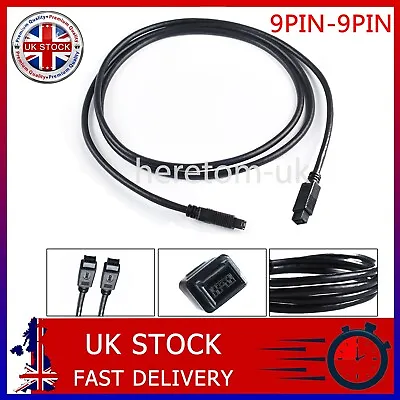 £2.69 • Buy 1.8M Long Firewire 800 To 800 9 Pin Cable Male IEEE1394B PC Mac DV OUT CAMCORDER