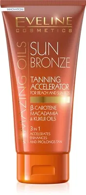 Eveline Sun Bronze Tanning Accelerator Lotion Cream Tan Bronzing Sunbed 150ml • £8.49