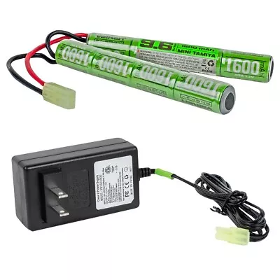 Valken Energy Airsoft Hobby Battery Kit Nunchuck 9.6v NiMH 1600mAh & 1a Charger • $42.95