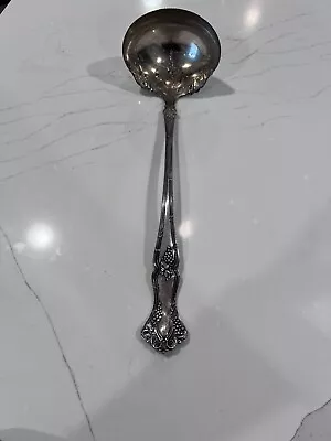 Vintage 1847 Rogers Bros XS Triple Silver-plate Gravy Ladle Leaves Acorns • $12.99