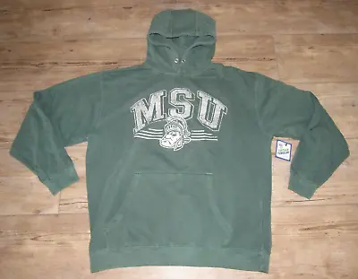 Michigan State Spartans Football '47 Vintage Sparty $90 Hoodie Jacket Men Large • $42.49