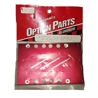 Dynamite Aluminum Chassis Skid Plate For Traxxas T-Maxx - Red DYN7604 • $24.99