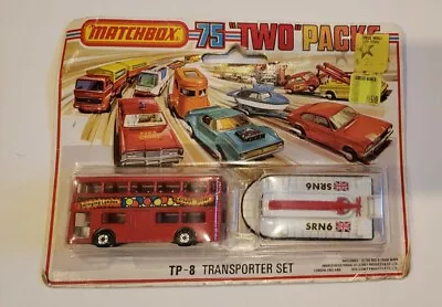 LESNEY MATCHBOX SUPERFAST TWIN PACK TP-8 TRANSPORTER SET New 1970s Londoner Boat • $35