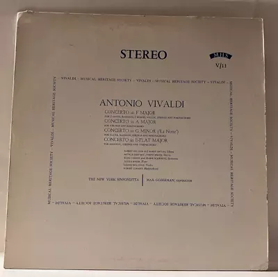 A68 Max Goberman/ NY Sinfonietta: Antonio Vivaldi 1991 MHS-V/11 - Classical LP • $8