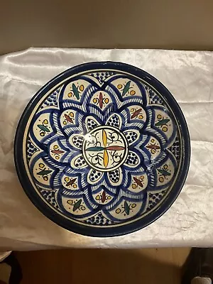 Signed Authentic Morrocan Safi Bowl • $75