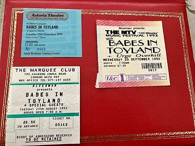 Vintage Babes In Toyland Ticket Stubs • £30