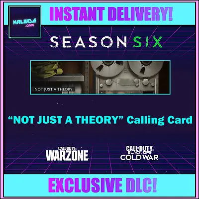 Call Of Duty : Black Ops Cold War - NOT JUST A THEORY CARD  [ XBOX - PS - PC ] • $1.50