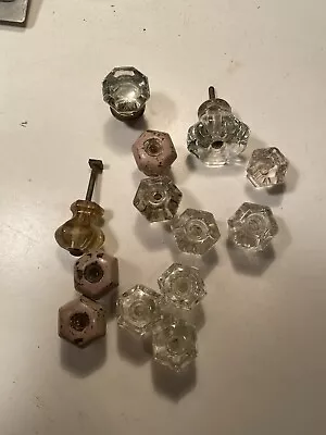 16 Vintage Miscellaneous Glass Cabinet Knobs • $16