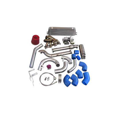 Top Mount Manifold Turbo + Intercooler Kit For Mazda Miata MX-5 1.8L NA-T Blue • $2878.37