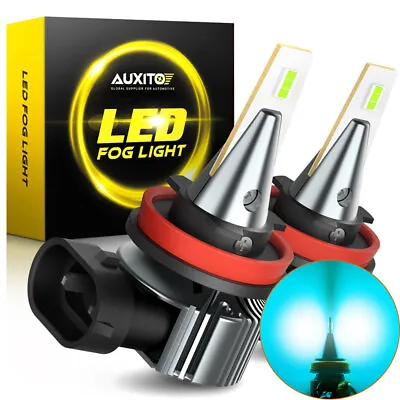 Auxito Ice Blue Color H11 H16 H8 LED Fog Light Bulb Halogen Replacement 8000K • $19.99