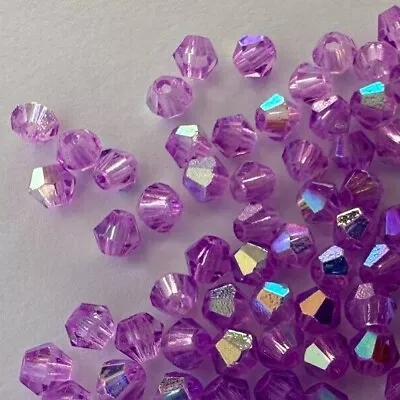 4mm Glass Crystal Faceted Bicone Beads Approx 100 Beads - Pick Your Own Colour • £1.45