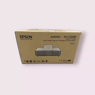 Epson EpiqVision Ultra LS500 4K Laser Ultra Short Throw Projector 4000 Lumens • $2150