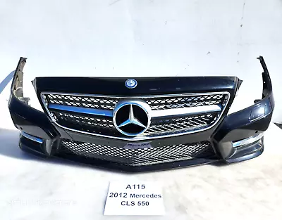 ✅ 2012-2014 OEM Mercedes C218 CLS550 Front Bumper Cover Black Assembly W/ Grille • $1799.95