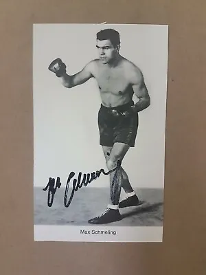 Max Schmeling BOXING Autograph Photo Card Signed • $159.99